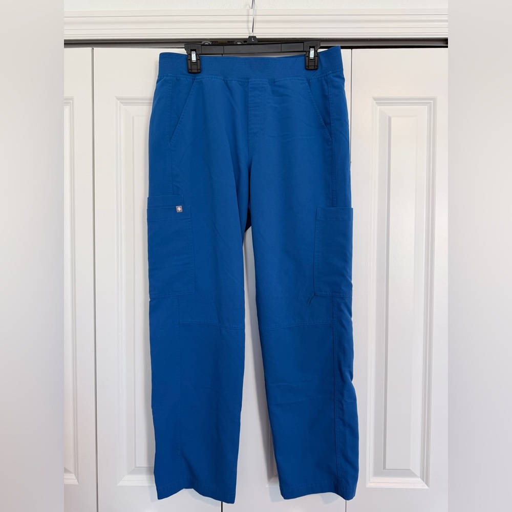 Figs Royal Blue Straight Leg Scrub Pants